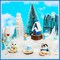 44 Pcs Mini Resin Figures Set Miniatures Figures Tiny Decor for Garden Fairy Accessories for Bonsai Terrarium Party Decoration(Snowman)